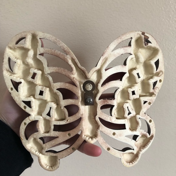 Vintage Burwood 70’s Brown Plastic Butterflies - Picture 7 of 10